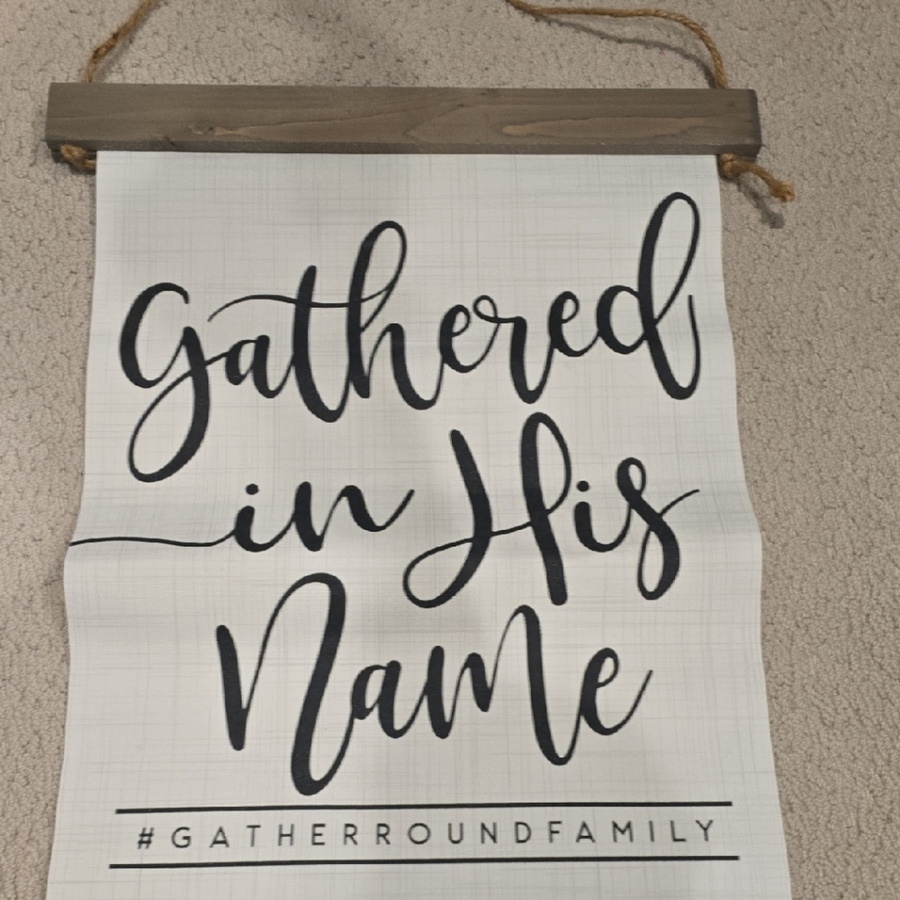 Gathered in His Name Wall Hanging - By GATHER ROUND Homeschool